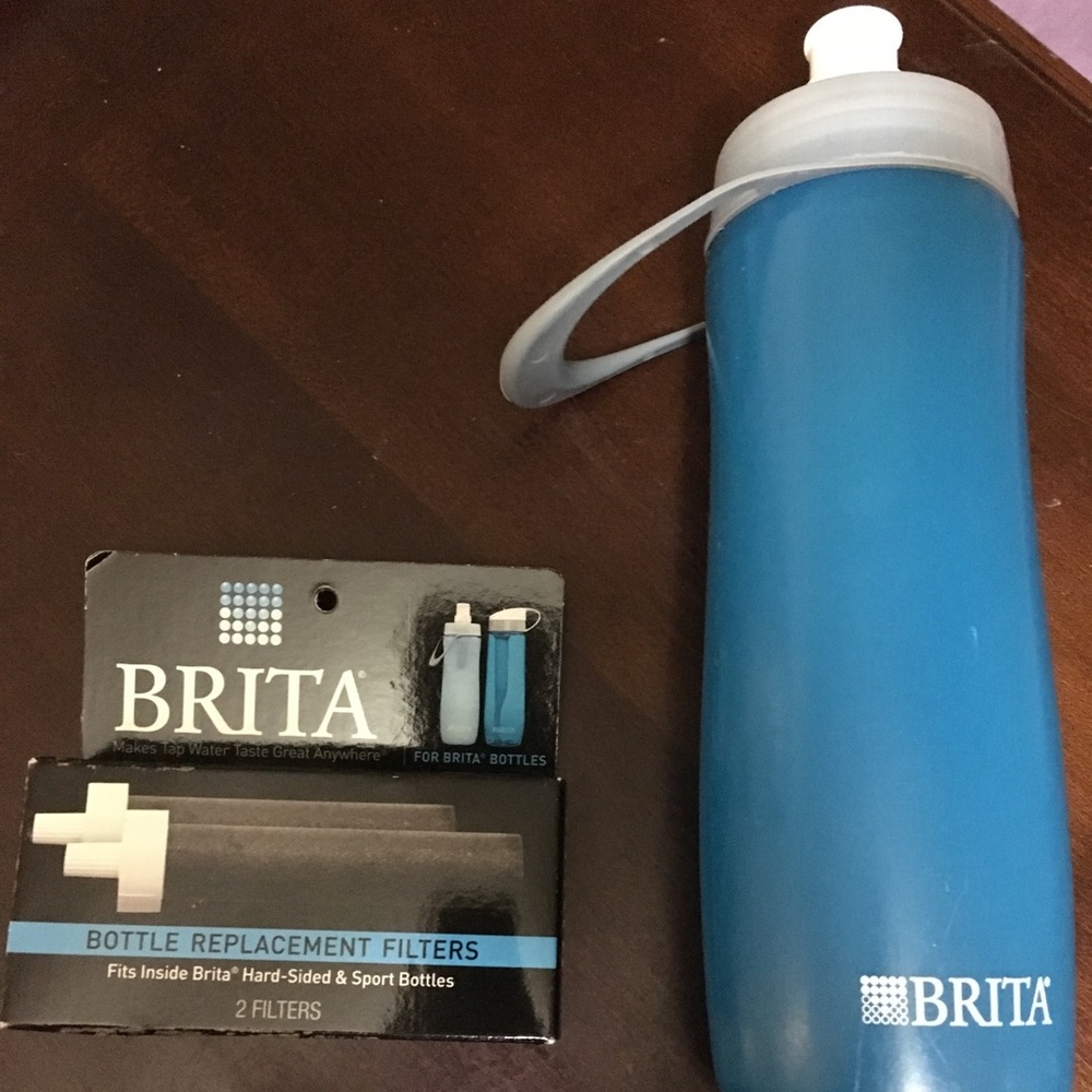 Brita Blue WaterBottle with Filters